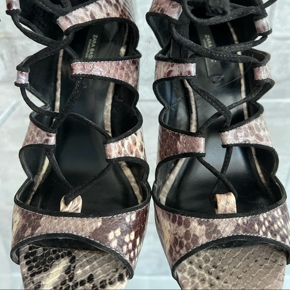 Zara Lace Up Heels - Picture 2 of 5